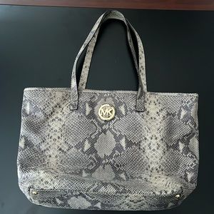 MICHAEL python purse bag tote